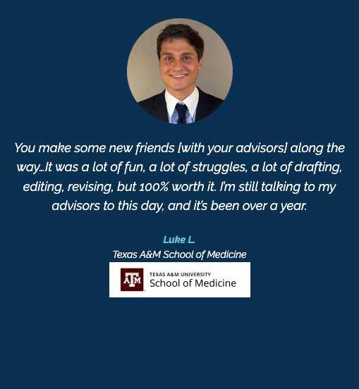 MedSchoolCoach Advising Student Testimonial